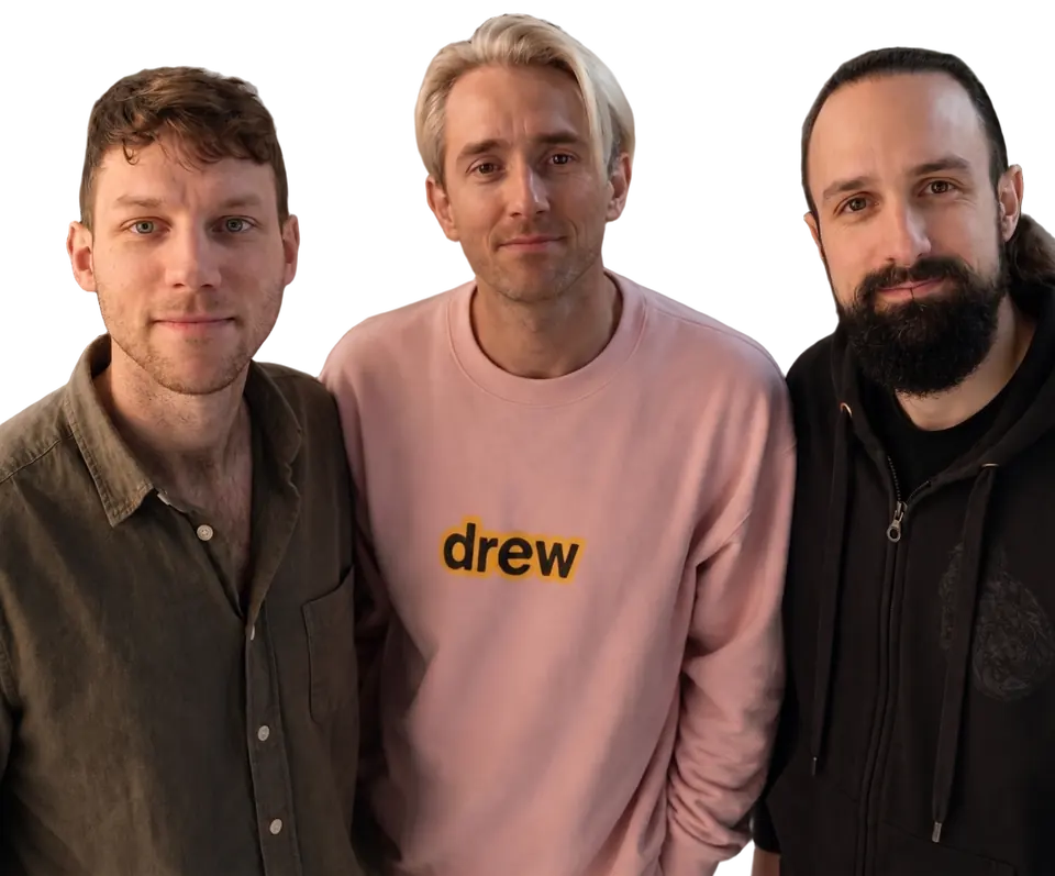 Das Blitzmoon-Team: Kai, René und Tim